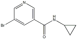 5-bromo-N-cyclopropylnicotinamide Struktur