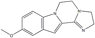 methyl 2,3,5,6-tetrahydroimidazo[2',1':3,4]pyrazino[1,2-a]indol-10-yl ether Struktur