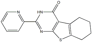 2-(2-pyridinyl)-5,6,7,8-tetrahydro[1]benzothieno[2,3-d]pyrimidin-4(3H)-one Struktur