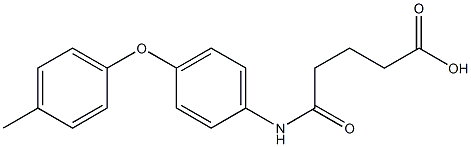 5-[4-(4-methylphenoxy)anilino]-5-oxopentanoic acid Struktur