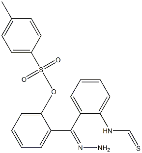 2-[2-(anilinocarbothioyl)carbohydrazonoyl]phenyl 4-methylbenzenesulfonate Struktur