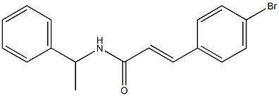 3-(4-bromophenyl)-N-(1-phenylethyl)acrylamide Struktur