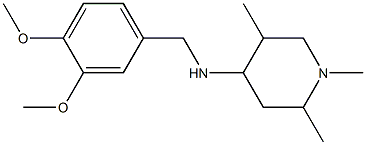 N-(3,4-dimethoxybenzyl)-N-(1,2,5-trimethyl-4-piperidinyl)amine Struktur