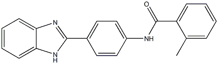 N-[4-(1H-benzimidazol-2-yl)phenyl]-2-methylbenzamide Struktur