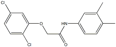 2-[(2,5-dichlorophenyl)oxy]-N-(3,4-dimethylphenyl)acetamide Struktur