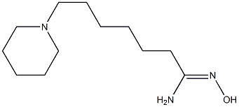 N'-hydroxy-7-(1-piperidinyl)heptanimidamide Struktur