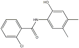 2-chloro-N-(2-hydroxy-4,5-dimethylphenyl)benzamide Struktur