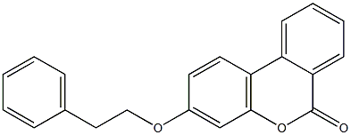 3-(2-phenylethoxy)-6H-benzo[c]chromen-6-one Struktur