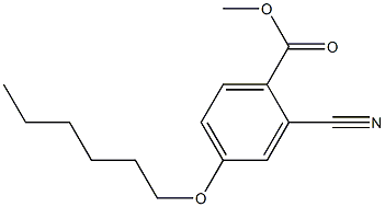 methyl 2-cyano-4-(hexyloxy)benzoate Struktur