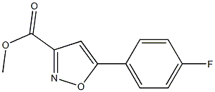 methyl 5-(4-fluorophenyl)-3-isoxazolecarboxylate Struktur