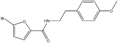 5-bromo-N-[2-(4-methoxyphenyl)ethyl]-2-furamide Struktur