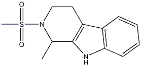 1-methyl-2-(methylsulfonyl)-2,3,4,9-tetrahydro-1H-beta-carboline Struktur