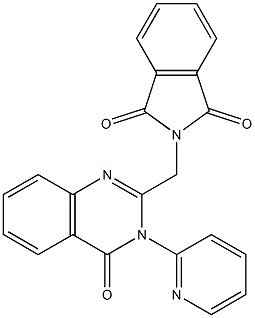 2-{[4-oxo-3-(2-pyridinyl)-3,4-dihydro-2-quinazolinyl]methyl}-1H-isoindole-1,3(2H)-dione Struktur