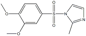 1-[(3,4-dimethoxyphenyl)sulfonyl]-2-methyl-1H-imidazole Struktur