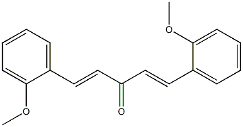 1,5-bis(2-methoxyphenyl)-1,4-pentadien-3-one Struktur