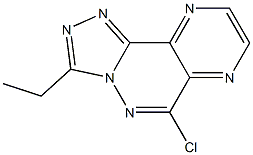 6-chloro-3-ethylpyrazino[2,3-d][1,2,4]triazolo[4,3-b]pyridazine Struktur