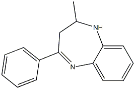 2-methyl-4-phenyl-2,3-dihydro-1H-1,5-benzodiazepine Struktur