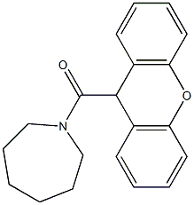 1-(9H-xanthen-9-ylcarbonyl)azepane Struktur