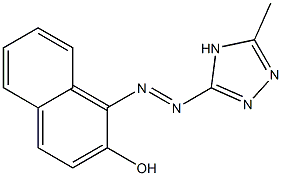 1-[(5-methyl-4H-1,2,4-triazol-3-yl)diazenyl]-2-naphthol Struktur