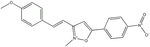 3-[2-(4-methoxyphenyl)vinyl]-2-methyl-5-(4-nitrophenyl)isoxazol-2-ium Struktur