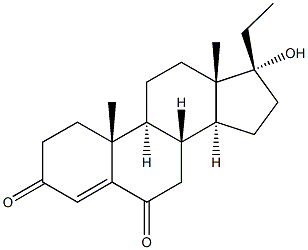 17-hydroxypregn-4-ene-3,6-dione Struktur