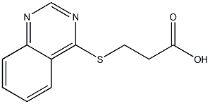 3-(quinazolin-4-ylsulfanyl)propanoic acid Struktur