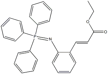 ethyl 3-{2-[(triphenylphosphoranylidene)amino]phenyl}acrylate Struktur