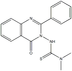 N,N-dimethyl-N'-(4-oxo-2-phenylquinazolin-3(4H)-yl)thiourea Struktur