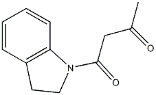 4-(2,3-dihydro-1H-indol-1-yl)-4-oxo-2-butanone Struktur