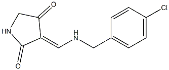 3-{[(4-chlorobenzyl)amino]methylene}-2,4-pyrrolidinedione Struktur