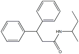 N-(sec-butyl)-3,3-diphenylpropanamide Struktur