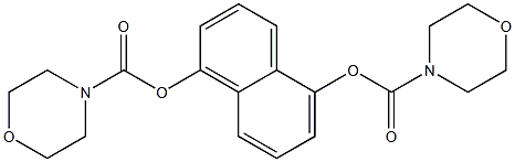 5-[(morpholin-4-ylcarbonyl)oxy]-1-naphthyl morpholine-4-carboxylate Struktur