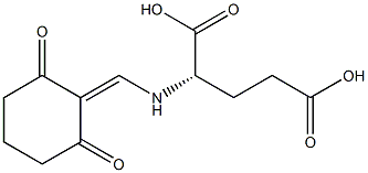 N-[(2,6-dioxocyclohexylidene)methyl]glutamic acid Struktur