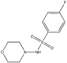 4-fluoro-N-(4-morpholinyl)benzenesulfonamide Struktur