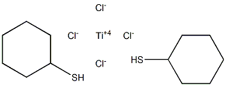 Bis(mercaptocyclohexane)titanium tetrachloride, 99.999% Struktur