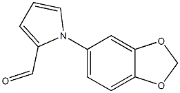 1-benzo[1,3]dioxol-5-ylpyrrole-2-carbaldehyde Struktur