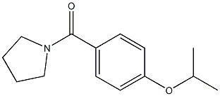 (4-isopropoxyphenyl)(1-pyrrolidinyl)methanone Struktur