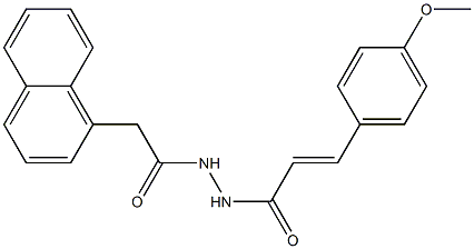 (E)-3-(4-methoxyphenyl)-N'-[2-(1-naphthyl)acetyl]-2-propenohydrazide Struktur