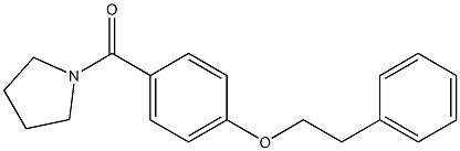 [4-(phenethyloxy)phenyl](1-pyrrolidinyl)methanone Struktur