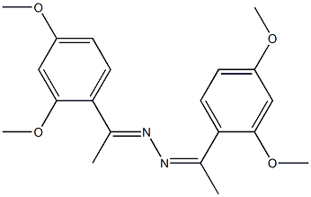 1-(2,4-dimethoxyphenyl)-1-ethanone N-[(E)-1-(2,4-dimethoxyphenyl)ethylidene]hydrazone Struktur