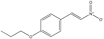 4-[(E)-2-nitroethenyl]phenyl propyl ether Struktur