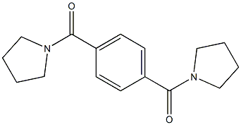 1-pyrrolidinyl[4-(1-pyrrolidinylcarbonyl)phenyl]methanone Struktur