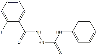 2-(2-iodobenzoyl)-N-phenyl-1-hydrazinecarbothioamide Struktur