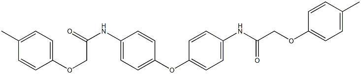 2-(4-methylphenoxy)-N-[4-(4-{[2-(4-methylphenoxy)acetyl]amino}phenoxy)phenyl]acetamide Struktur