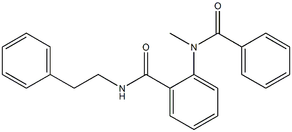 2-[benzoyl(methyl)amino]-N-phenethylbenzamide Struktur