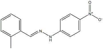 2-methylbenzaldehyde N-(4-nitrophenyl)hydrazone Struktur