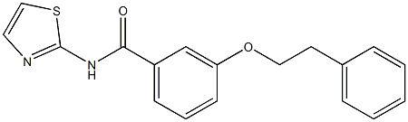 3-(phenethyloxy)-N-(1,3-thiazol-2-yl)benzamide Struktur