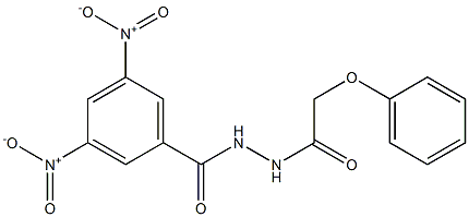 3,5-dinitro-N'-(2-phenoxyacetyl)benzohydrazide Struktur