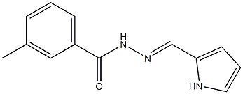 3-methyl-N'-[(E)-1H-pyrrol-2-ylmethylidene]benzohydrazide Struktur