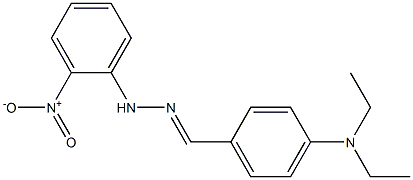 4-(diethylamino)benzaldehyde N-(2-nitrophenyl)hydrazone Struktur